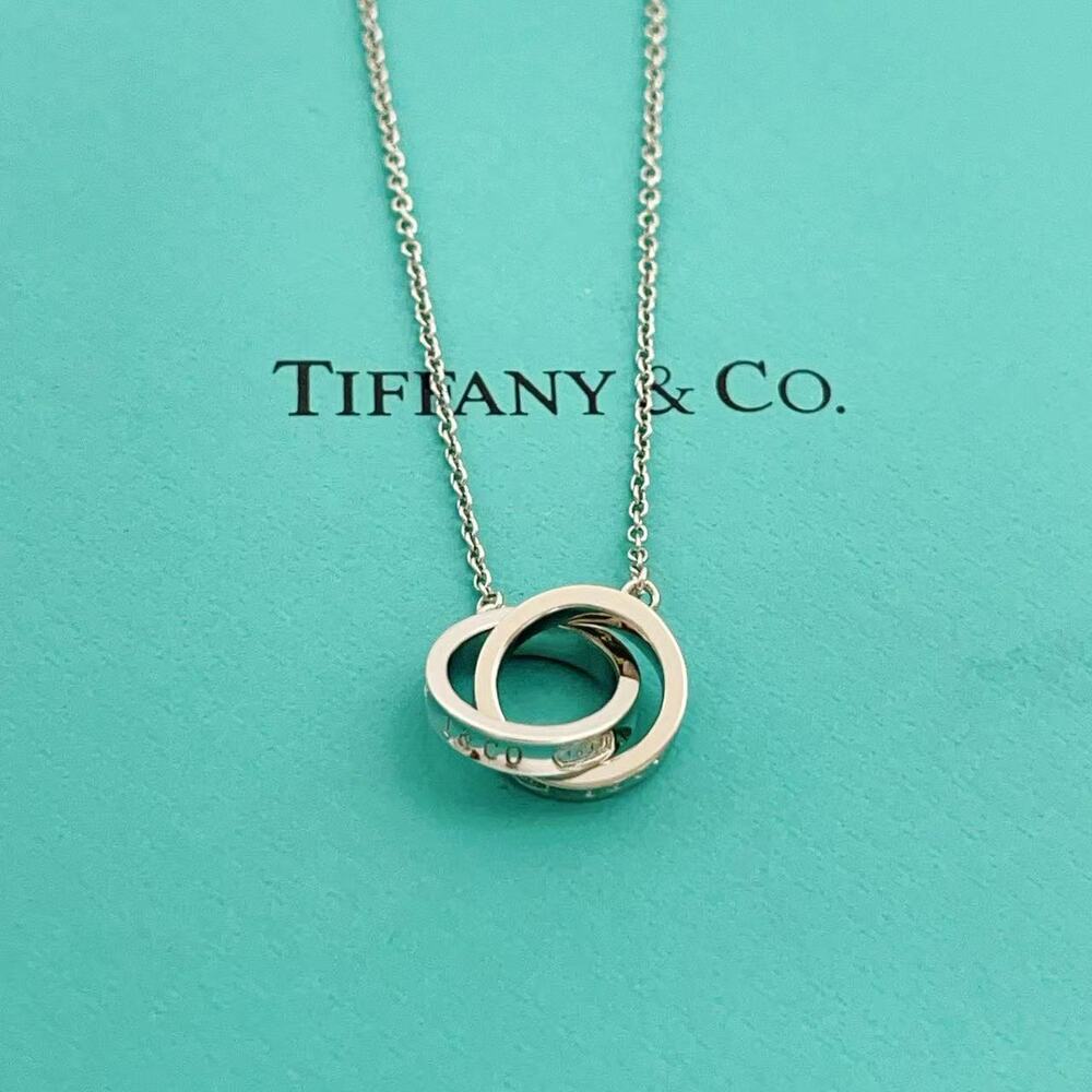 Tiffany & Co Interlocking Circles Sterling Silver Necklace